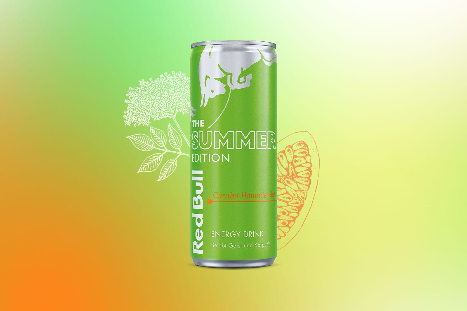 Out now! Die neue Red Bull Summer Edition 2024 CurubaHolunderblüte da!